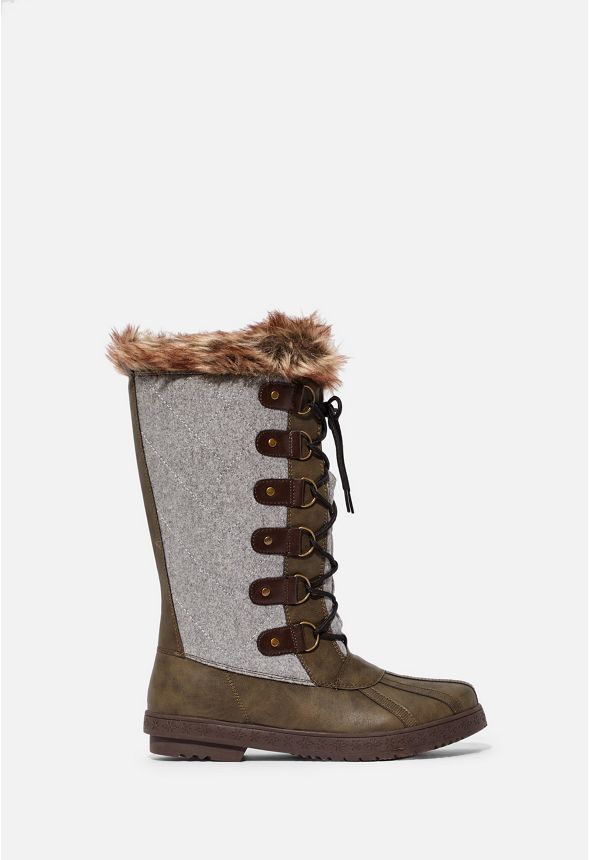 Marley Quilted Faux Fur Snow Boot In Marley Quilted Faux Fur Snow Boot Get Great Deals At Justfab 