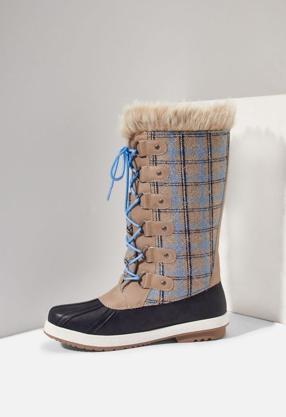 Marley Quilted Faux Fur Snow Boot In Marley Quilted Faux Fur Snow Boot Get Great Deals At Justfab 