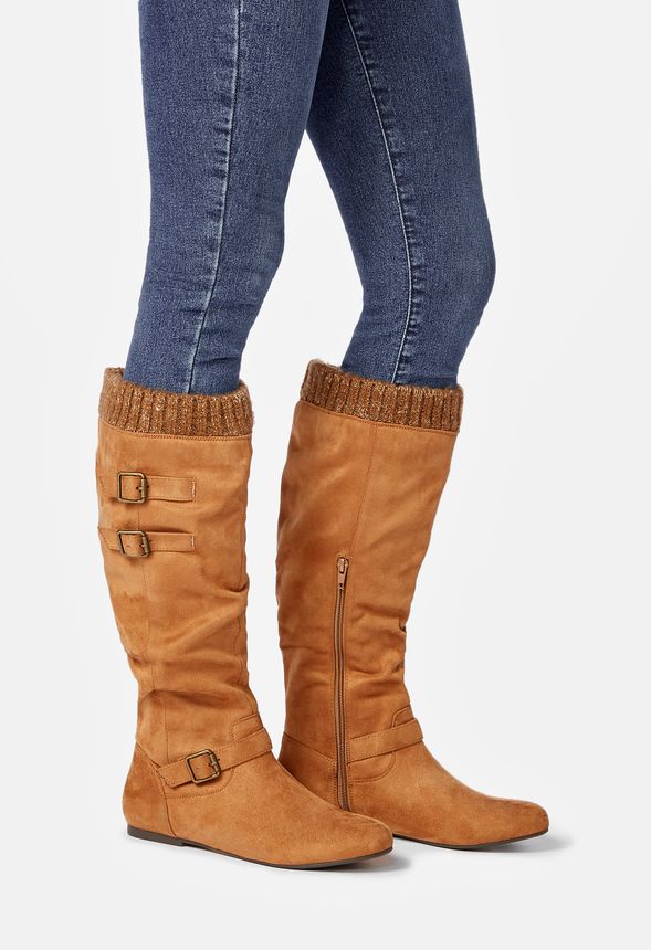 aieeda sweater buckle boot