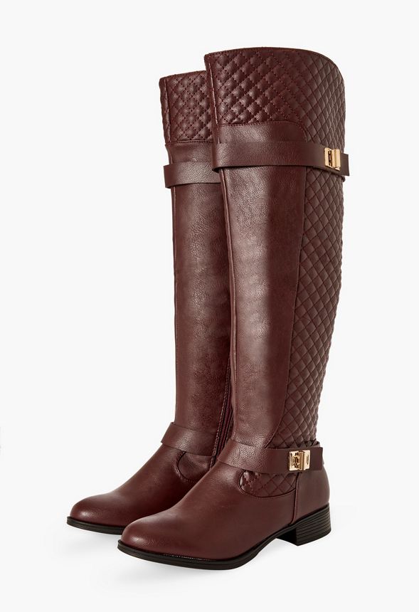 keswick quilted buckle riding boot