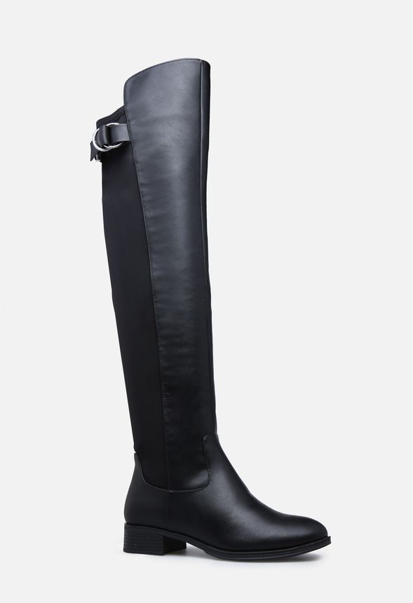 Jazzlyn Everyday Riding Boot in Black - Get great deals at JustFab