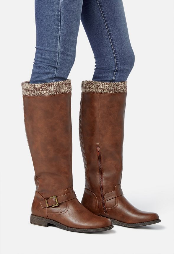 brown boots justfab