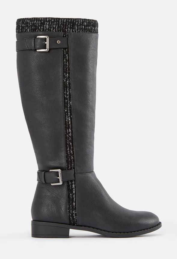 sweater cuff riding boots