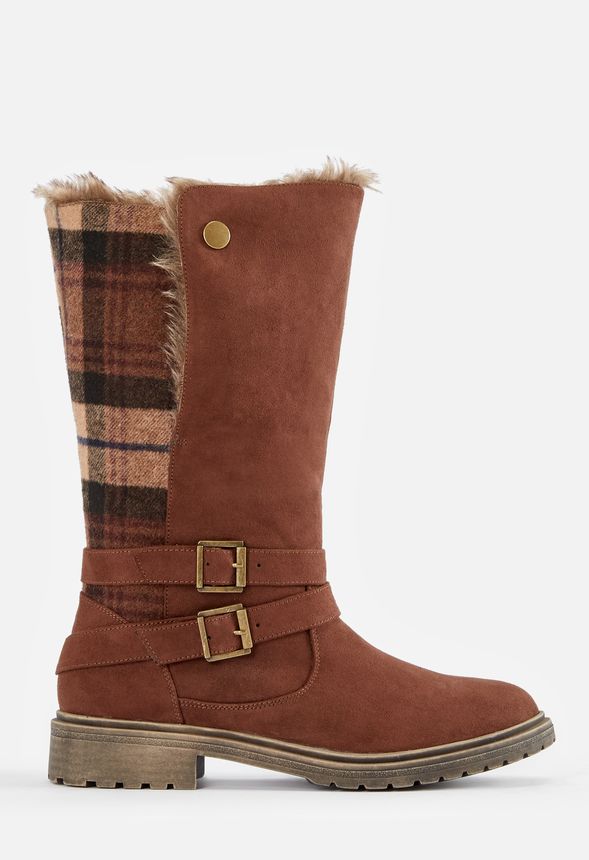 Mckenna Faux Fur Winter Boot in Brown - Get great deals at ...