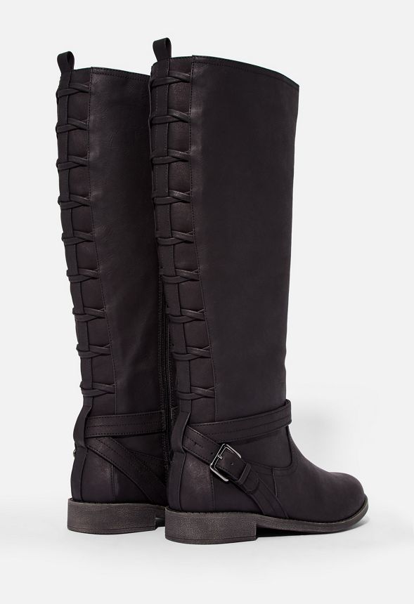 lace back riding boots