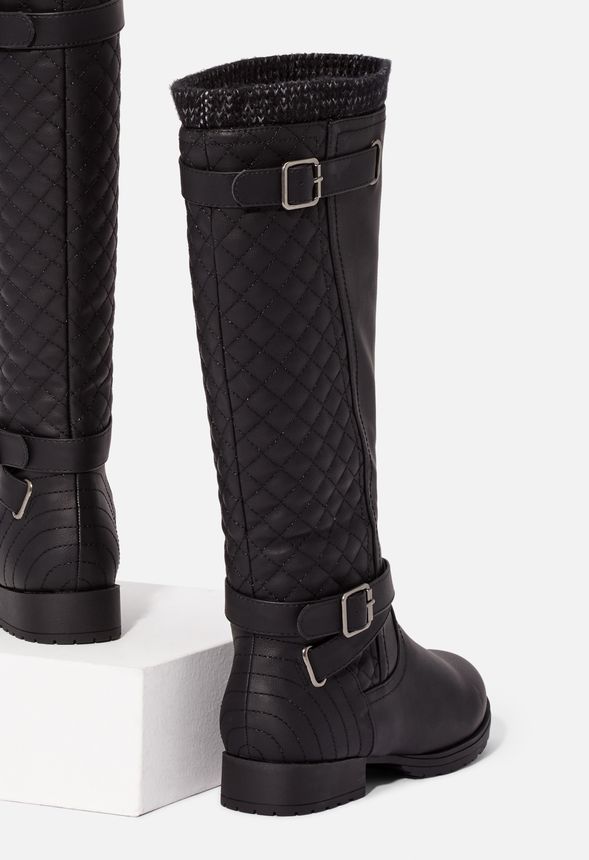 mahira quilted riding boot