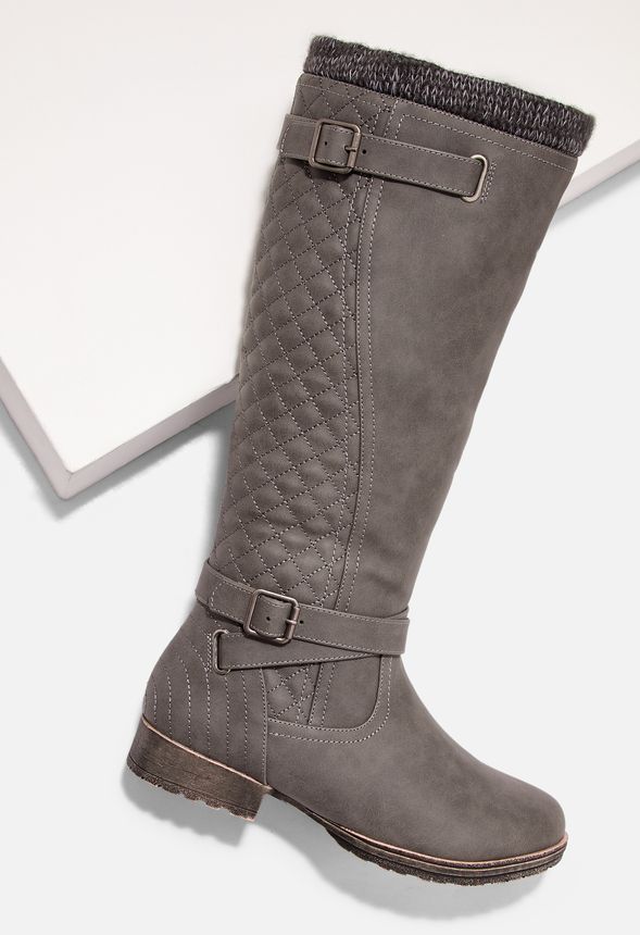 womens quilted riding boots