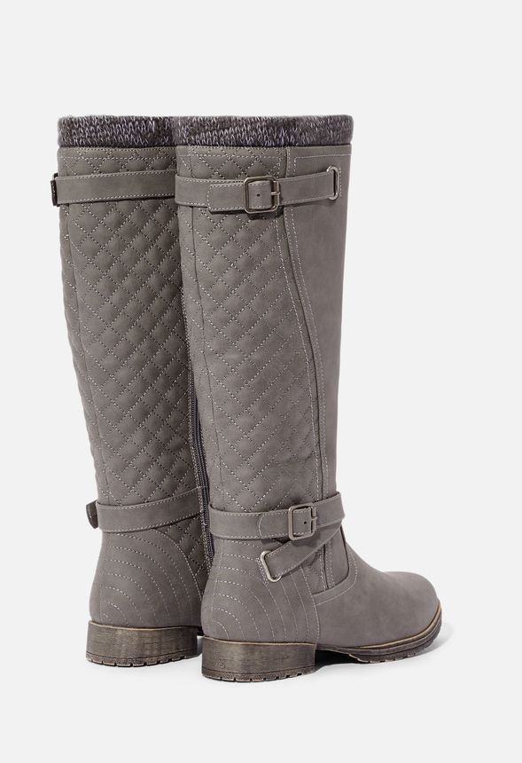 mahira quilted riding boot