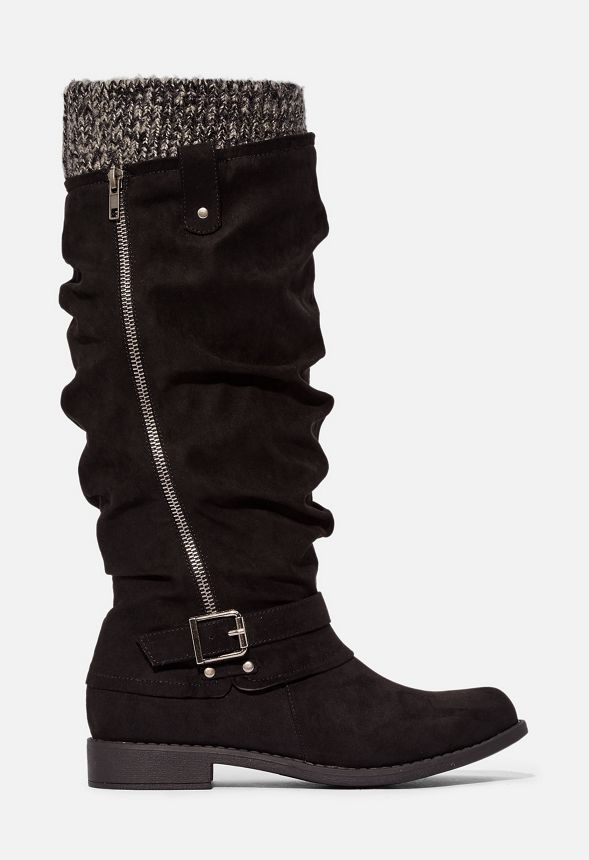 Zahnie Slouchy Sweater Cuff Boot in Zahnie Slouchy Sweater Cuff Boot ...