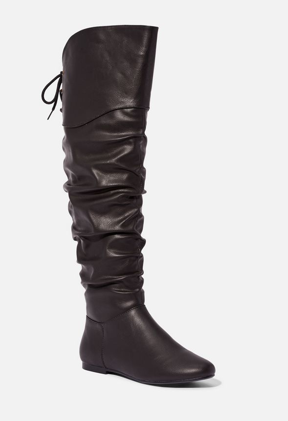 Corie Over The Knee Boot in Black Onyx Get great deals at JustFab