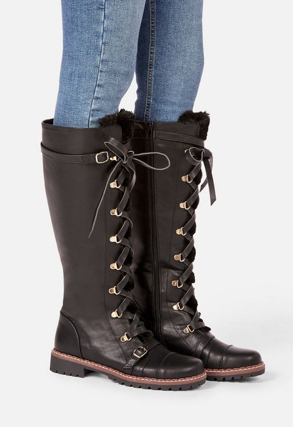 Jylan Lace-Up Boot in Jylan Lace-Up Boot - Get great deals at JustFab