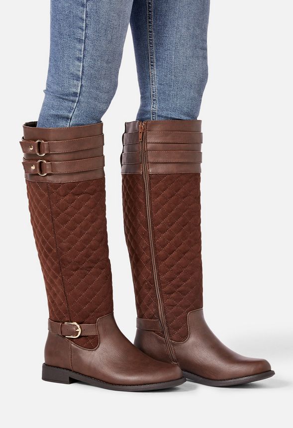 Cheyanne Mixed Material Boot in Cheyanne Mixed Material Boot - Get ...