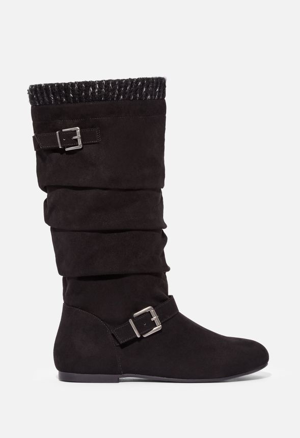Jolene Sweater Cuff Flat Boot in Jolene Sweater Cuff Flat Boot Get