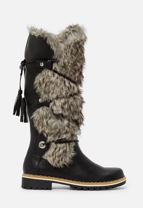 faux fur lined winter boots