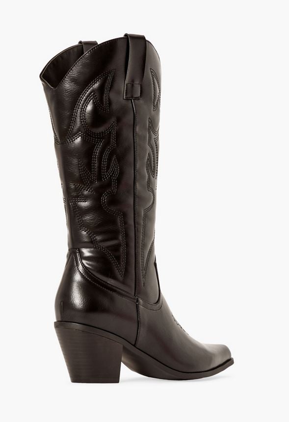 Natasha Western Boot in Black - Get great deals at JustFab