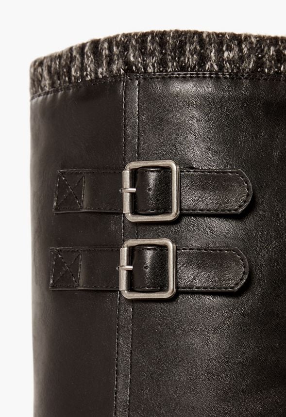 noel buckle detailed tall boot