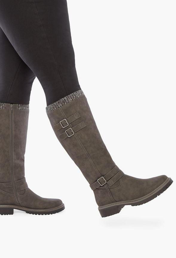 noel buckle detailed tall boot