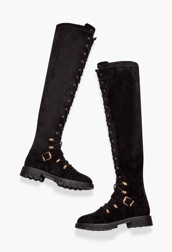Phyllida Over-The-Knee Lace-Up Boot