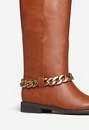 Nettie Chain Embellished Flat Boot