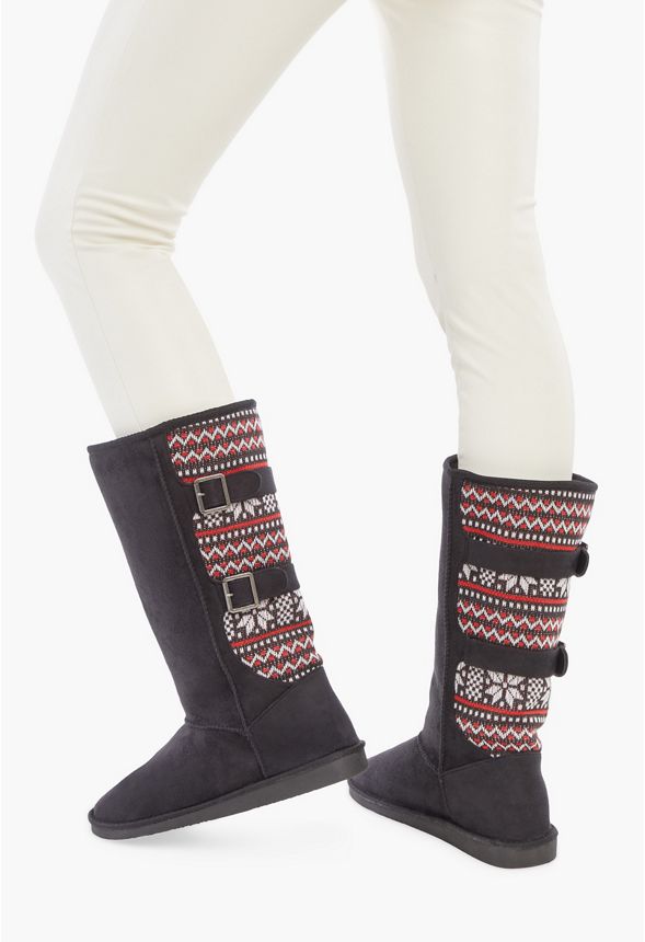 columbus sweater fuzzie boots