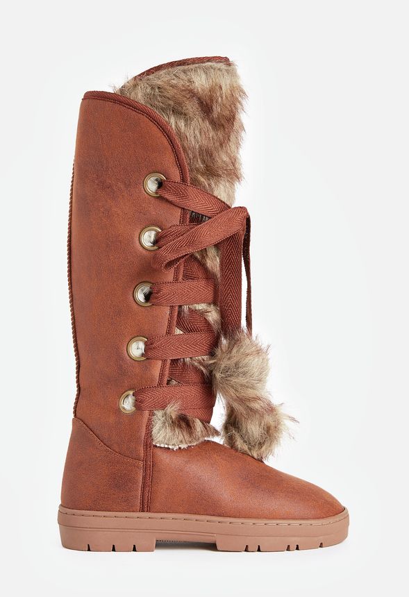 justfab fuzzy winter boots
