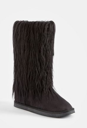 fuzzy boots womens