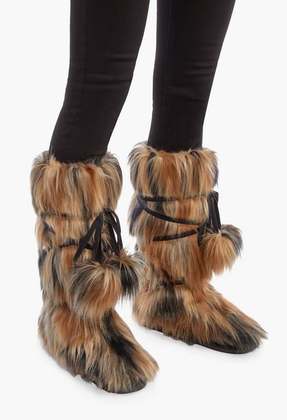 yak fur boots