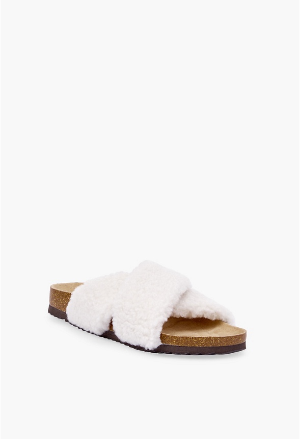 sherpa slipper slides