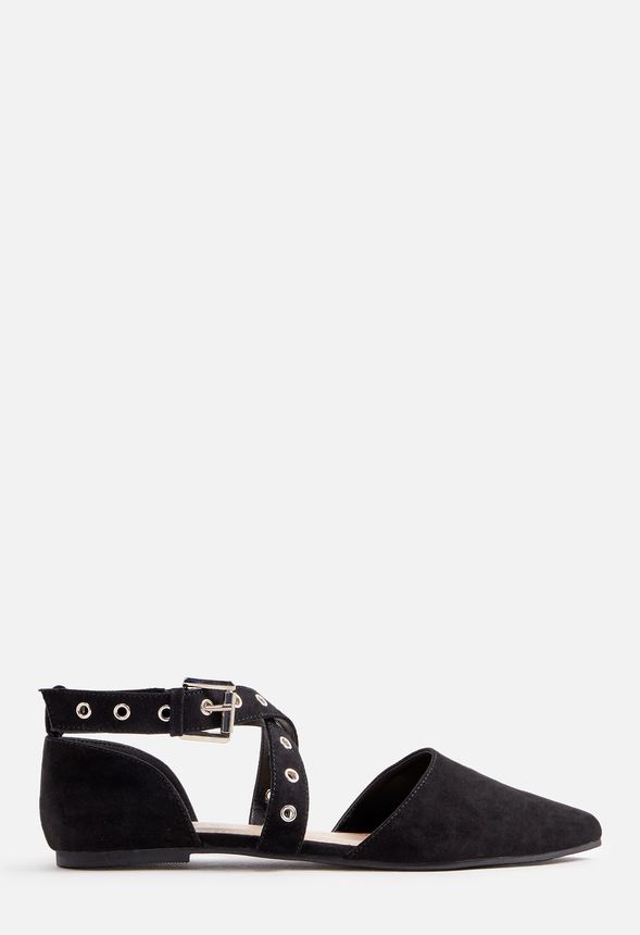 Brooklyn Flat in Black - Get great deals at JustFab