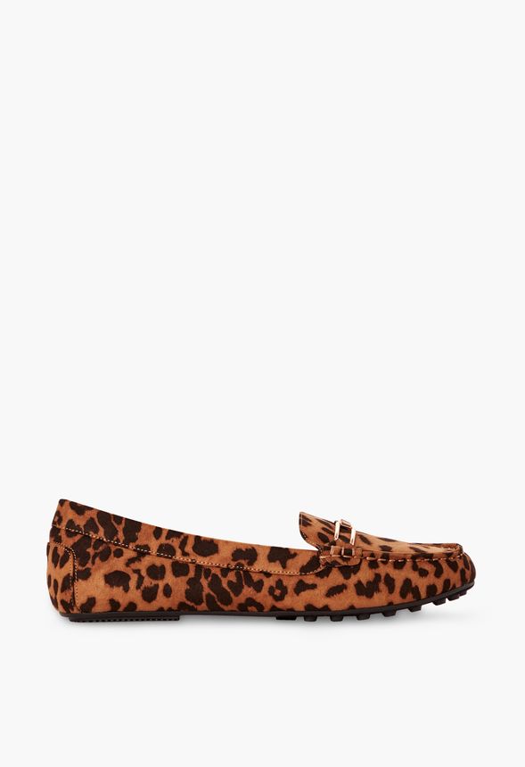 Study Session Driving Moccasin in Leopard - Get great deals at JustFab
