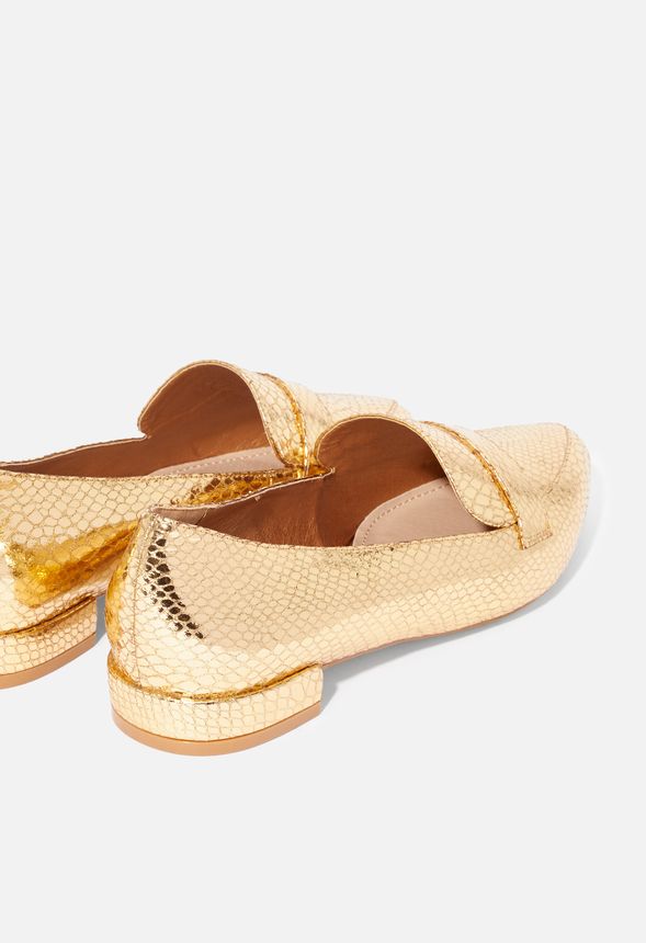 Hattie Loafer in Gold - Get great deals at JustFab