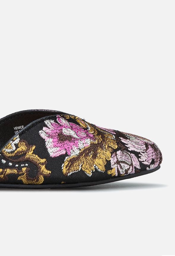 Venice Pointed Toe Flat in Black Multi - Get great deals at JustFab