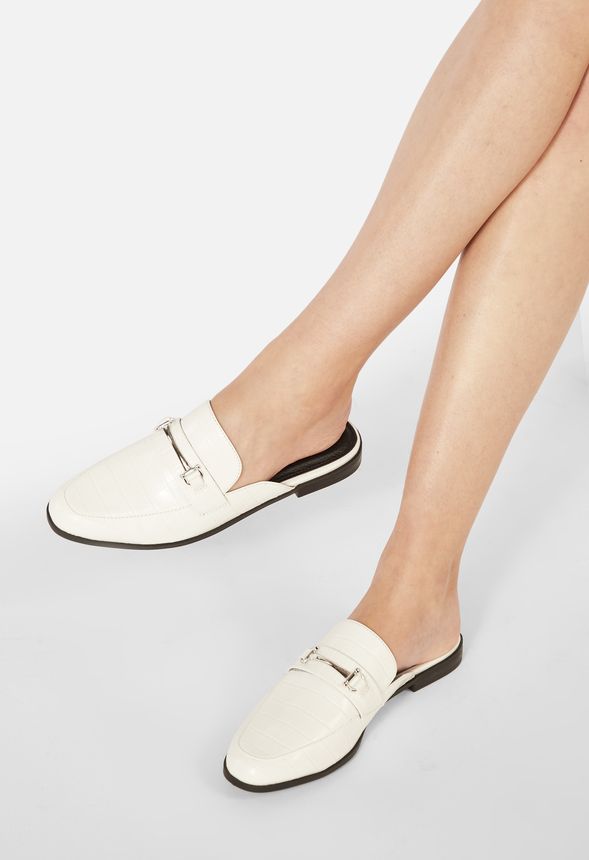 Cream mule loafers online