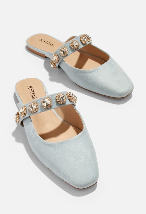 Seeing Stars Mule in Light Blue - Get great deals at JustFab
