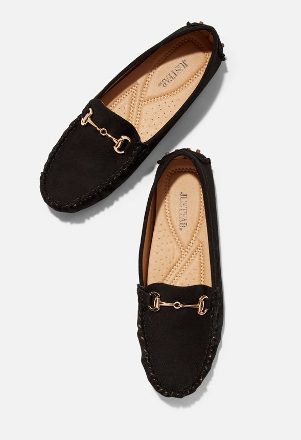 Easy Going Driving Moccasin in Black 
