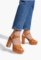 Tina Crossover Platform Sandal