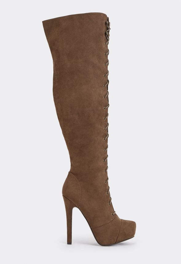 Affordable Thigh High Boots - Flat, Lace Up, Plus Size, High Heel ...