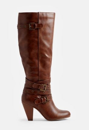 Jordan Flat Boot in Brown - Get great deals at JustFab