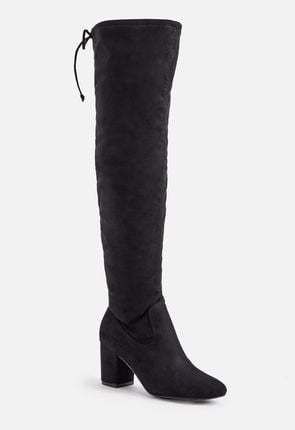 justfab thigh high boots