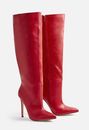 Zuria Heeled Boot in Red - Get great deals at JustFab