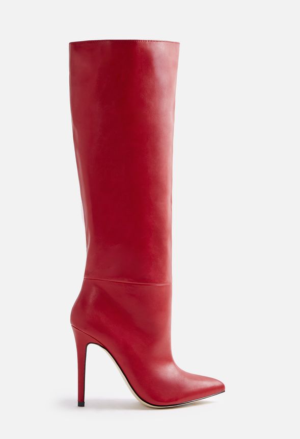 Zuria Heeled Boot in Red - Get great 