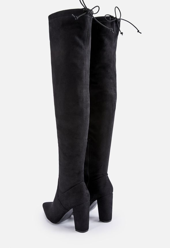 Mariam Heeled Over-The-Knee Boot in Black - Get great deals at JustFab