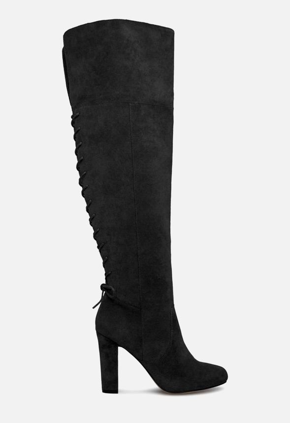 CASSANDRA HEELED BOOT in Black - Get great deals at JustFab