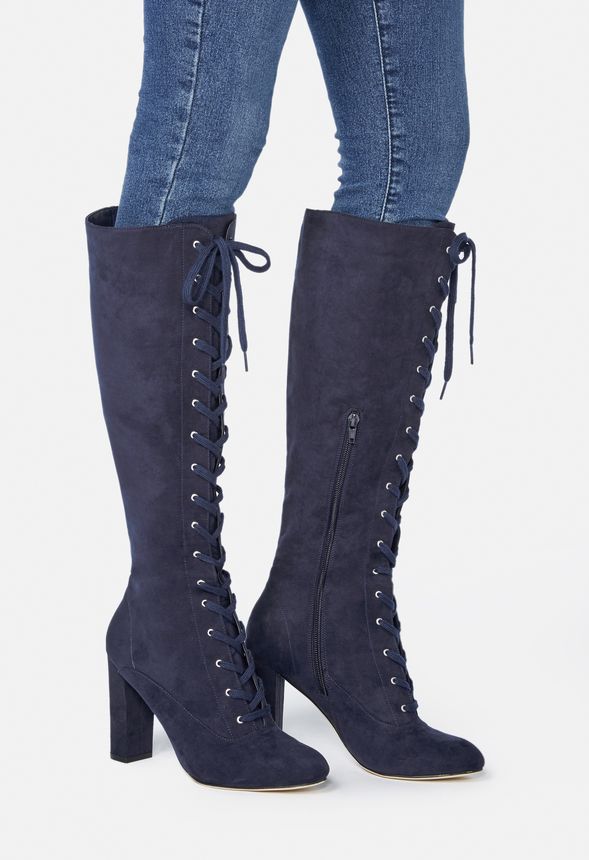 syd lace up heeled boot