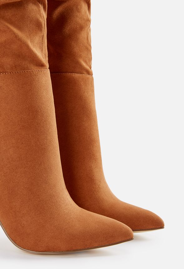 canvas slouch boots