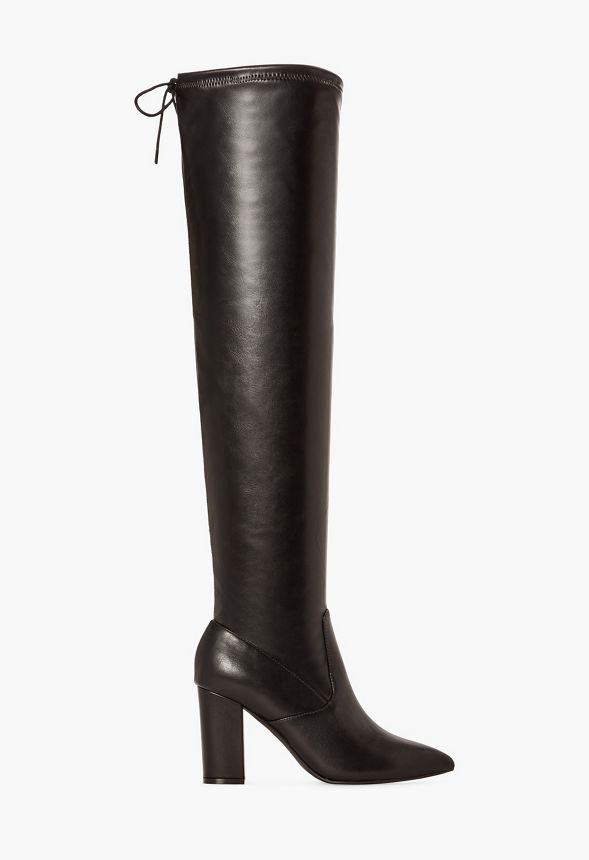 Aubriana Over-The-Knee Heeled Boot in Black Onyx - Get great deals at ...