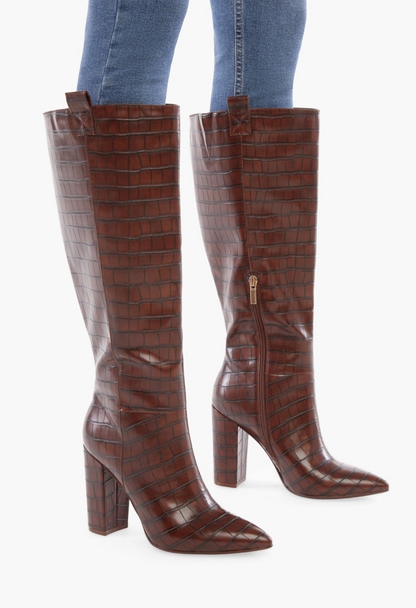 wren block heeled boot