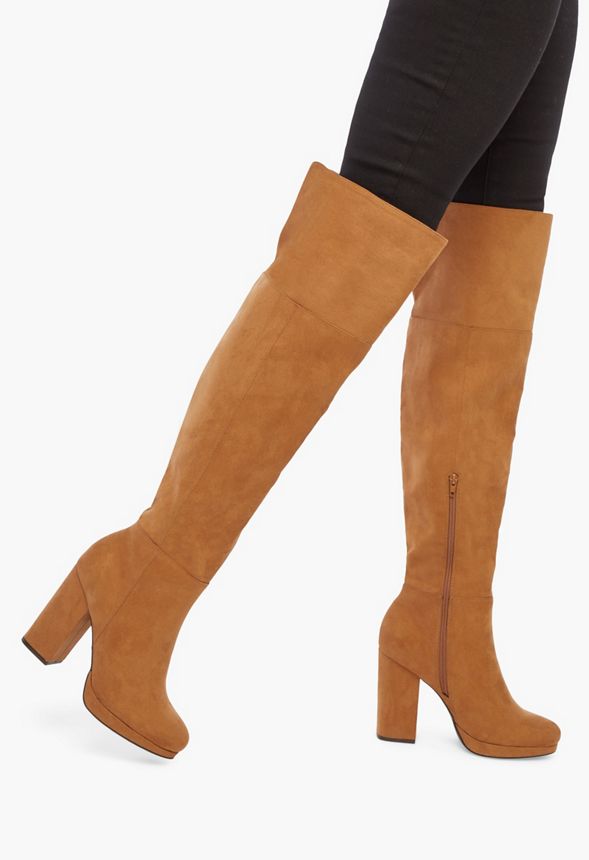 tarja block heel over the knee boot