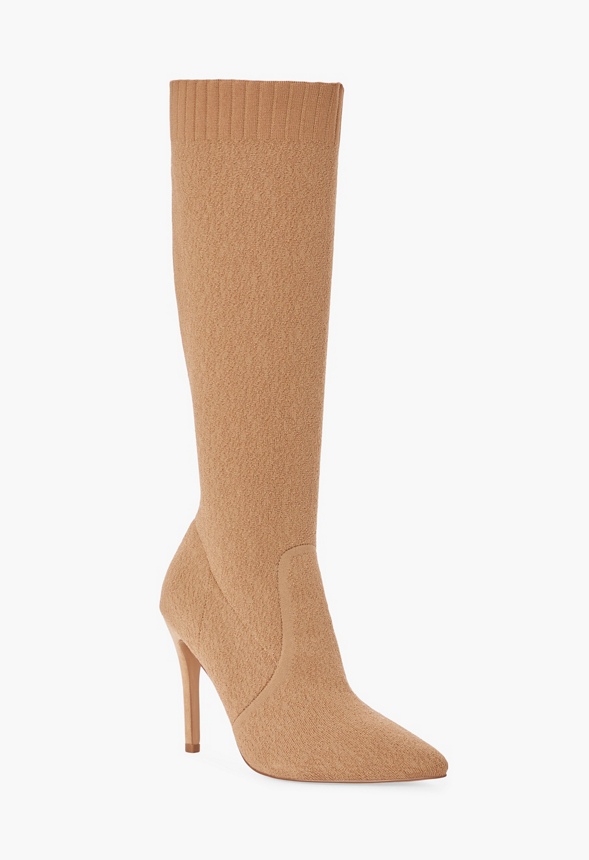 justfab beige boots