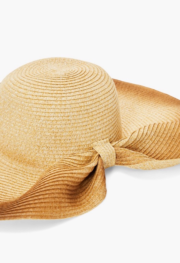 Hidden Bow Straw Hat